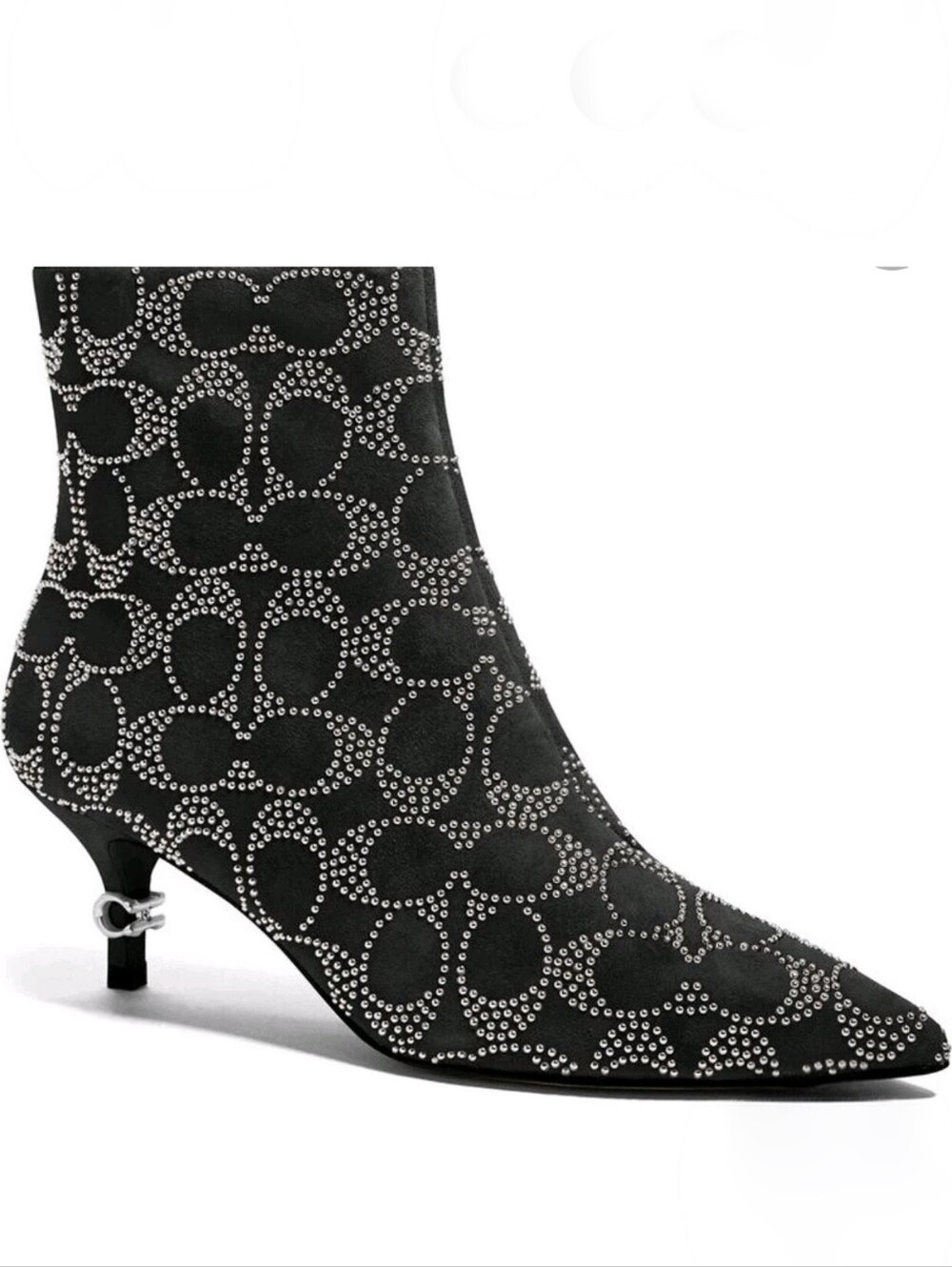 Coach Jewel Signature Suede Bootie, Boot, Shoe 6.5